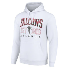 Atlanta Falcons Starter Unisex Throwback Logo Pullover Hoodie - White for sale