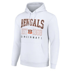 Cincinnati Bengals Starter Unisex Throwback Logo Pullover Hoodie - White online