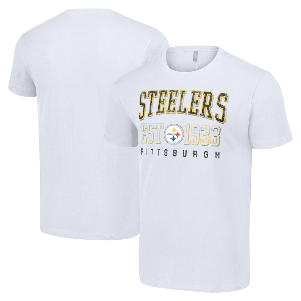 Pittsburgh Steelers Starter Throwback Logo T-Shirt - White discount
