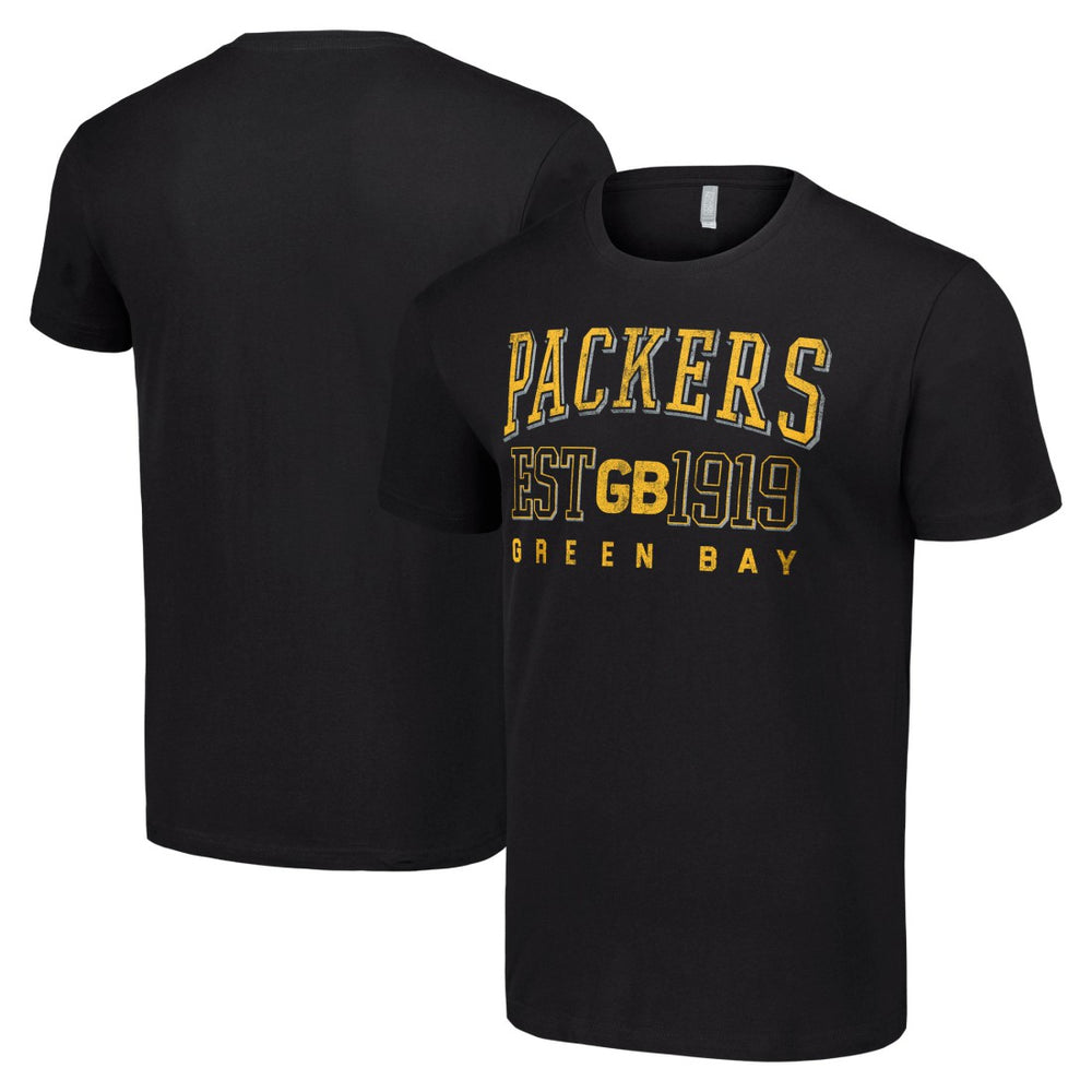 Green Bay Packers Starter Throwback Logo T-Shirt - Black cheap