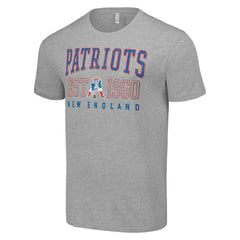 New England Patriots Starter Throwback Logo T-Shirt - Heather Gray sale