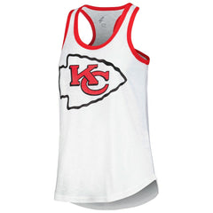 Kansas City Chiefs G-III 4Her by Carl Banks Women's Tater Racerback Tank Top - White for sale