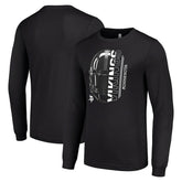 Minnesota Vikings Starter Half Helmet Logo Long Sleeve T-Shirt - Black outlet