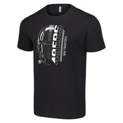 San Francisco 49ers Starter Half Helmet Logo T-Shirt - Black online