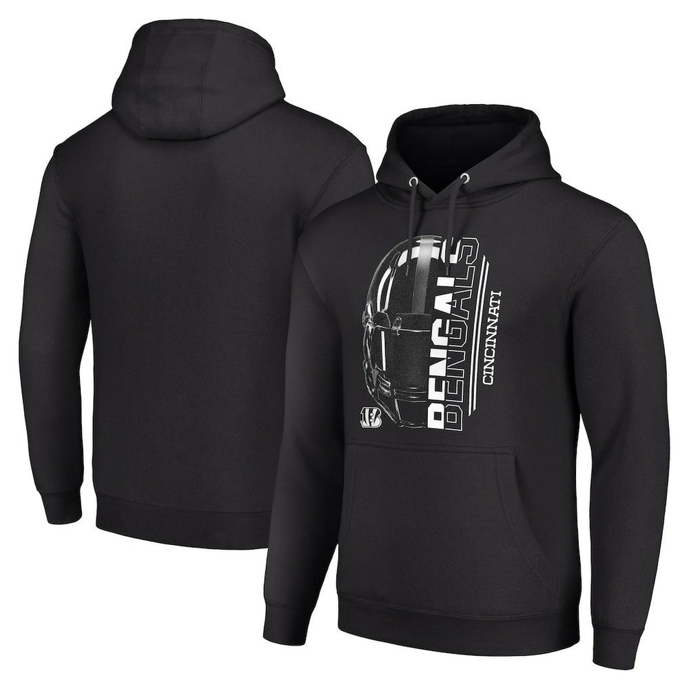 Cincinnati Bengals Starter Unisex Half Helmet Logo Pullover Hoodie - Black online