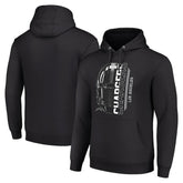 Los Angeles Chargers Starter Unisex Half Helmet Logo Pullover Hoodie - Black discount