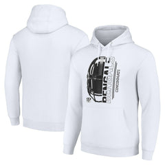 Cincinnati Bengals Starter Unisex Half Helmet Logo Pullover Hoodie - White outlet