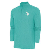 Minnesota Vikings Antigua Hunk Quarter-Zip Pullover Top - Heather Aqua online
