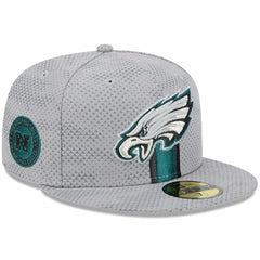 Philadelphia Eagles New Era 2024 Sideline 59FIFTY Fitted Hat - Gray sale