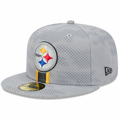 Pittsburgh Steelers New Era 2024 Sideline 59FIFTY Fitted Hat - Gray on sale