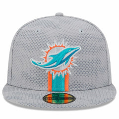 Miami Dolphins New Era 2024 Sideline 59FIFTY Fitted Hat - Gray outlet
