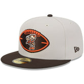 Cleveland Browns New Era 2024 Sideline Historic 59FIFTY Fitted Hat - Stone/Brown discount