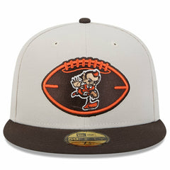 Cleveland Browns New Era 2024 Sideline Historic 59FIFTY Fitted Hat - Stone/Brown discount