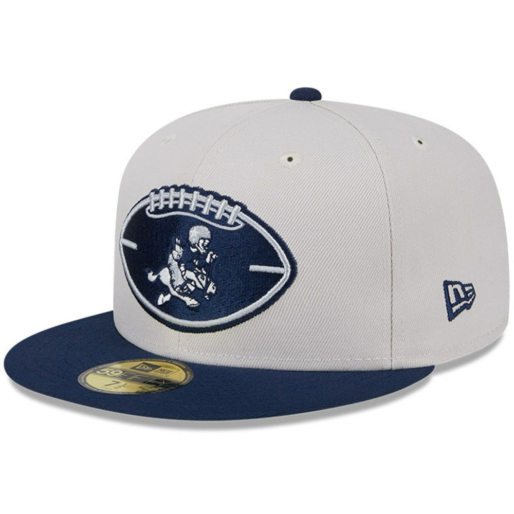Dallas Cowboys New Era 2024 Sideline Historic 59FIFTY Fitted Hat - Stone/Navy outlet