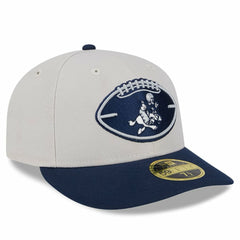 Dallas Cowboys New Era Male 2024 Sideline Historic Low Profile 59FIFTY Fitted Hat - Stone/Navy outlet