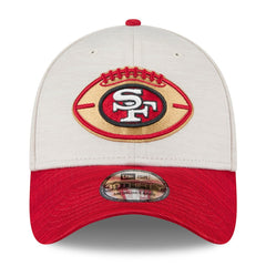 San Francisco 49ers New Era 2024 Sideline Historic 39THIRTY Flex Hat - Stone/Scarlet sale