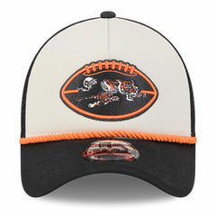 Cincinnati Bengals New Era 2024 Sideline Historic 9FORTY A-Frame Trucker Adjustable Hat - Stone/Black online