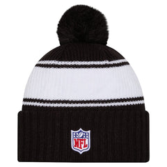 New York Jets New Era 2024 Sideline Cuffed Knit Hat with Pom - Black online