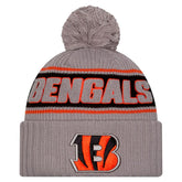 Cincinnati Bengals New Era 2024 Sideline Sport Cuffed Knit Hat with Pom - Gray on sale