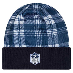 Dallas Cowboys New Era Sideline Statement Cuffed Knit Hat - Navy for sale