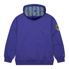 Milwaukee Bucks Team OG 2.0 Vintage Logo Fleece Pullover Hoodie - Purple for sale