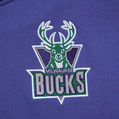 Milwaukee Bucks Team OG 2.0 Vintage Logo Fleece Pullover Hoodie - Purple for sale