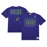 Milwaukee Bucks Hardwood Classics Team OG 2.0 Premium Vintage Logo T-Shirt - Purple for sale