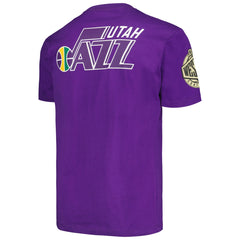 Utah Jazz Hardwood Classics Team OG 2.0 Premium Vintage Logo T-Shirt - Purple outlet