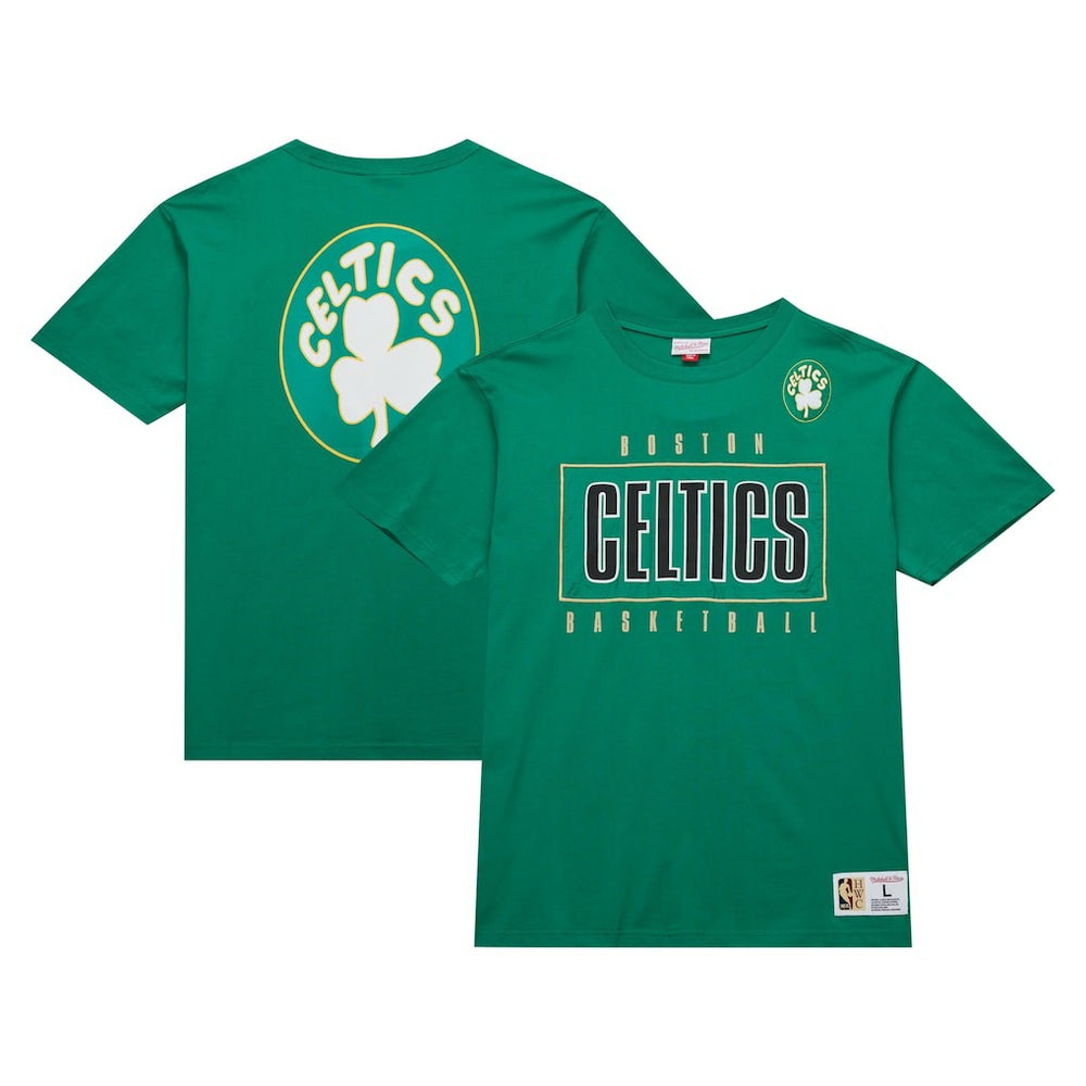 Boston Celtics Hardwood Classics Team OG 2.0 Premium Vintage Logo T-Shirt - Kelly Green cheap
