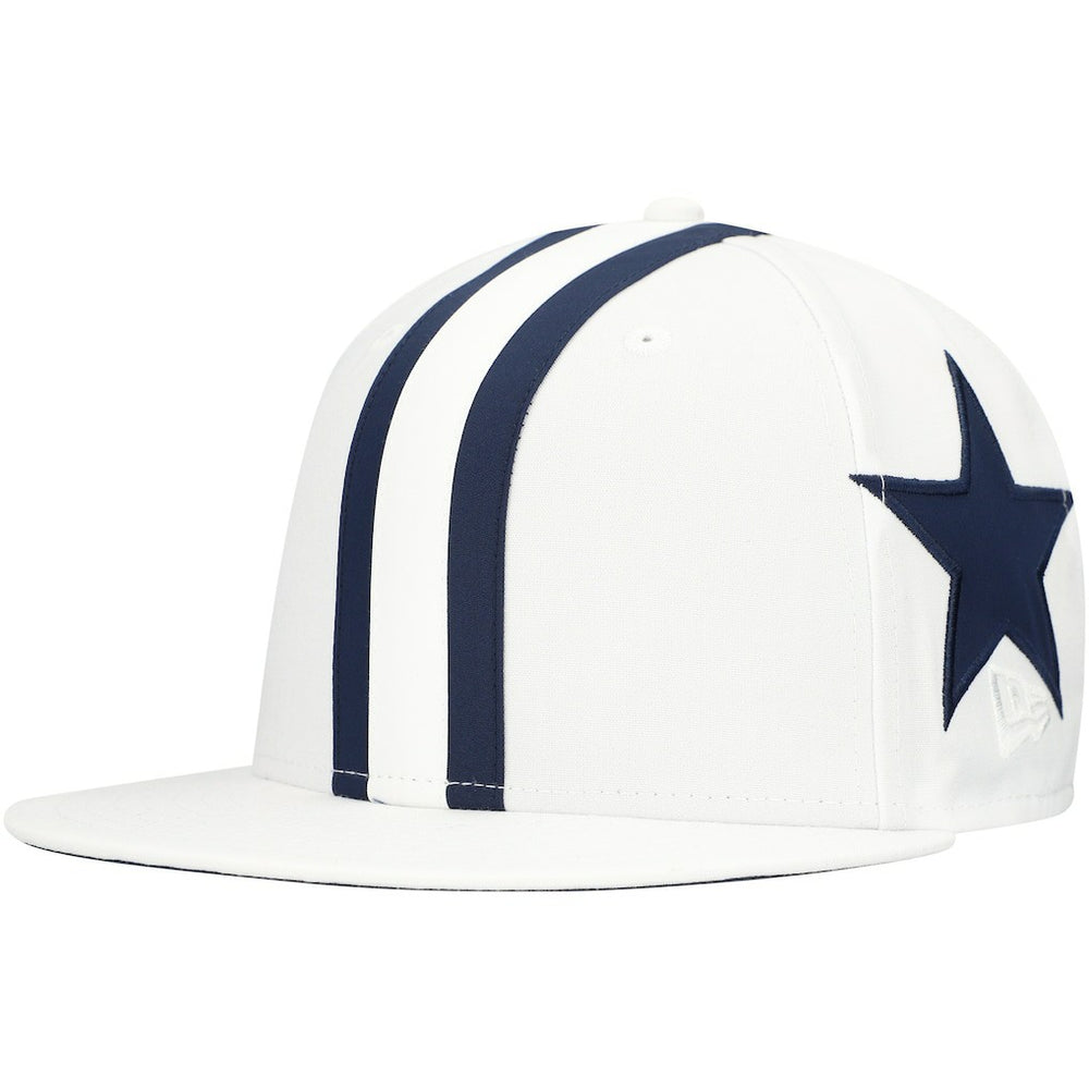 Dallas Cowboys New Era Helmet 9FIFTY Snapback Hat - White discount