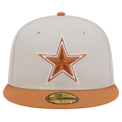 Dallas Cowboys New Era Two-Tone Color Pack 59FIFTY Fitted Hat - Stone/Brown for sale