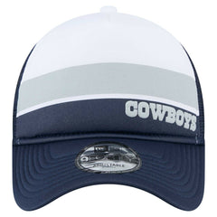 Dallas Cowboys New Era Preschool Sport Night Color Block 9FORTY A-Frame Trucker Adjustable Hat - White/Navy online