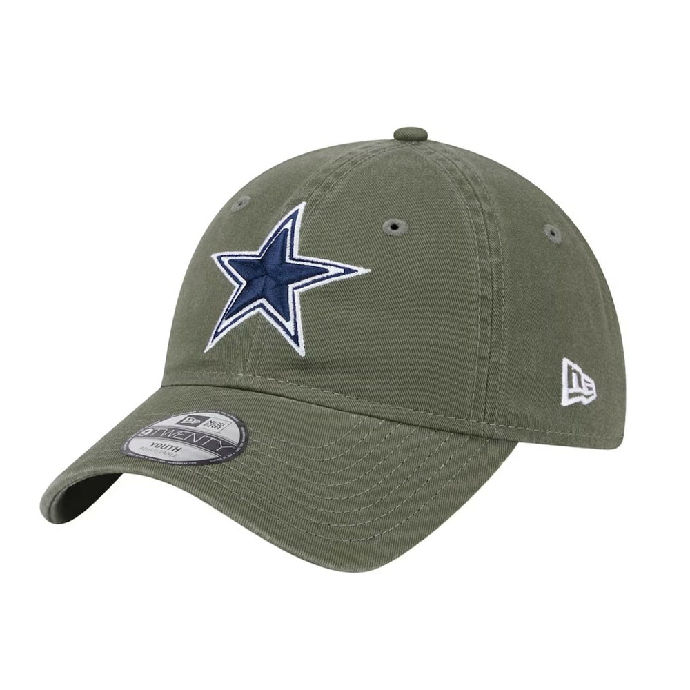 Dallas Cowboys New Era Youth Main 9TWENTY Adjustable Hat - Olive outlet