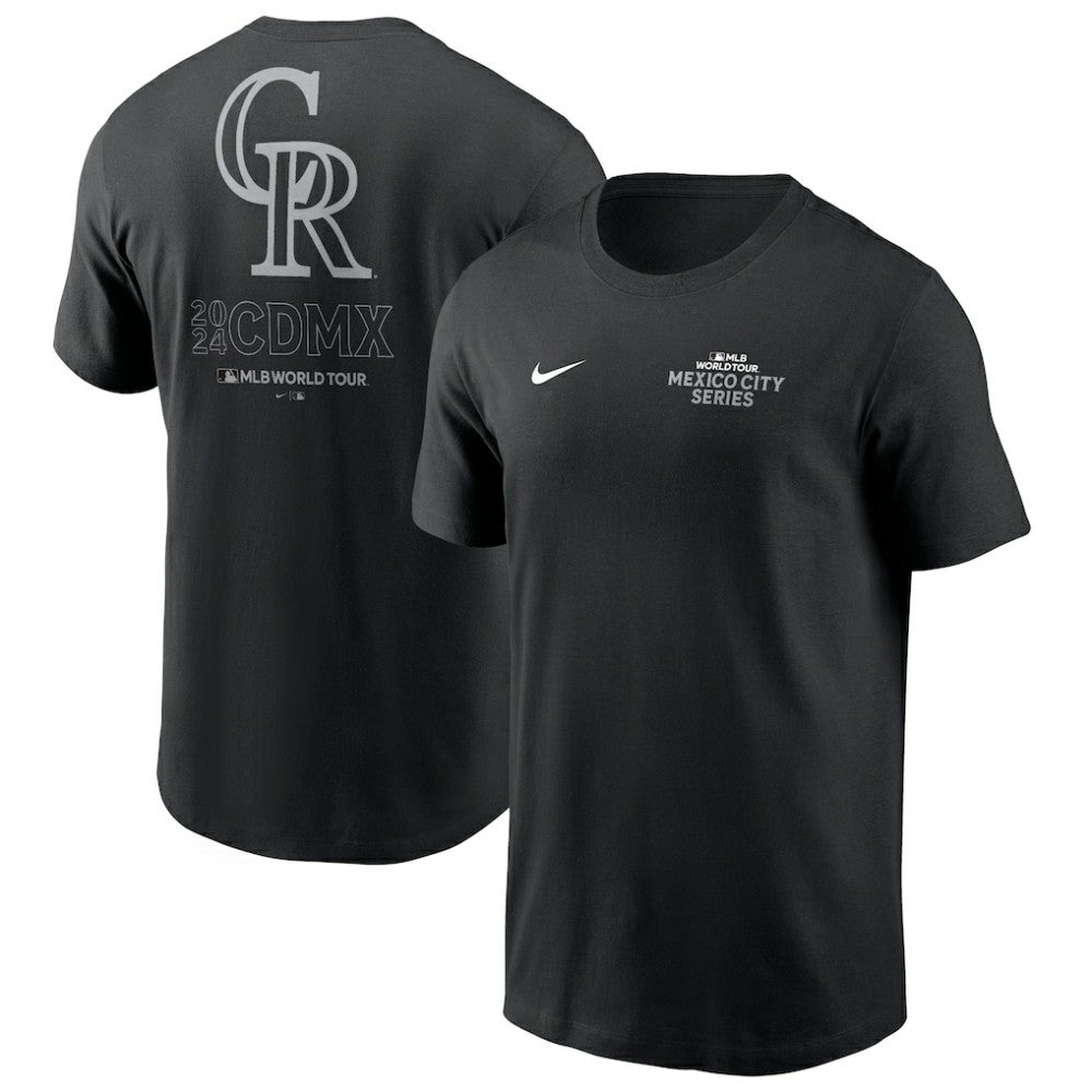 Colorado Rockies 2024 MLB World Tour Mexico City Series T-Shirt Black
