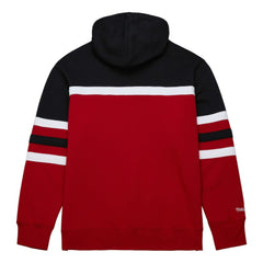 Detroit Red Wings Mitchell & Ness Head Coach Pullover Hoodie - Red/Black Hoodies