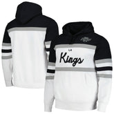 Los Angeles Kings Mitchell & Ness Head Coach Pullover Hoodie - White/Black Hoodies