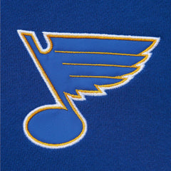 St. Louis Blues Mitchell & Ness Head Coach Pullover Hoodie - White/Blue Hoodies
