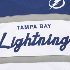 Tampa Bay Lightning Mitchell & Ness Head Coach Pullover Hoodie - White/Blue Hoodies