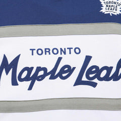 Toronto Maple Leafs Mitchell & Ness Head Coach Pullover Hoodie - White/Blue Hoodies