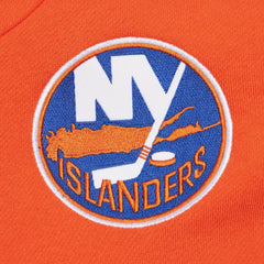 New York Islanders Mitchell & Ness Head Coach Pullover Hoodie - White/Orange Hoodies