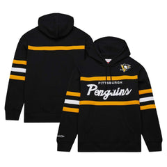 Pittsburgh Penguins Mitchell & Ness Head Coach Pullover Hoodie - Black Hoodies