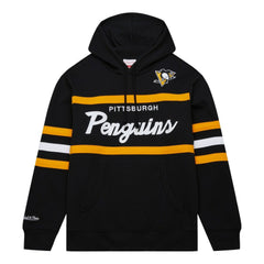 Pittsburgh Penguins Mitchell & Ness Head Coach Pullover Hoodie - Black Hoodies