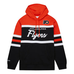 Philadelphia Flyers Mitchell & Ness Head Coach Pullover Hoodie - Black/Orange Hoodies