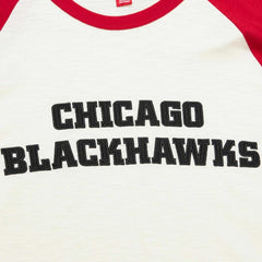 Chicago Blackhawks Mitchell & Ness Legendary Slub Vintage Raglan Long Sleeve T-Shirt - Cream T-shirts