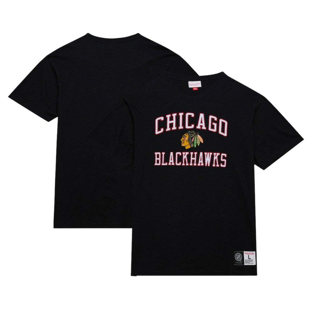 Chicago Blackhawks Mitchell & Ness Legendary Slub T-Shirt - Black T-shirts