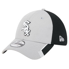 Chicago White Sox Visor Trim 39THIRTY Flex Hat Gray/Black