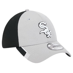 Chicago White Sox Visor Trim 39THIRTY Flex Hat Gray/Black