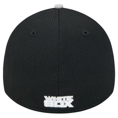 Chicago White Sox Visor Trim 39THIRTY Flex Hat Gray/Black