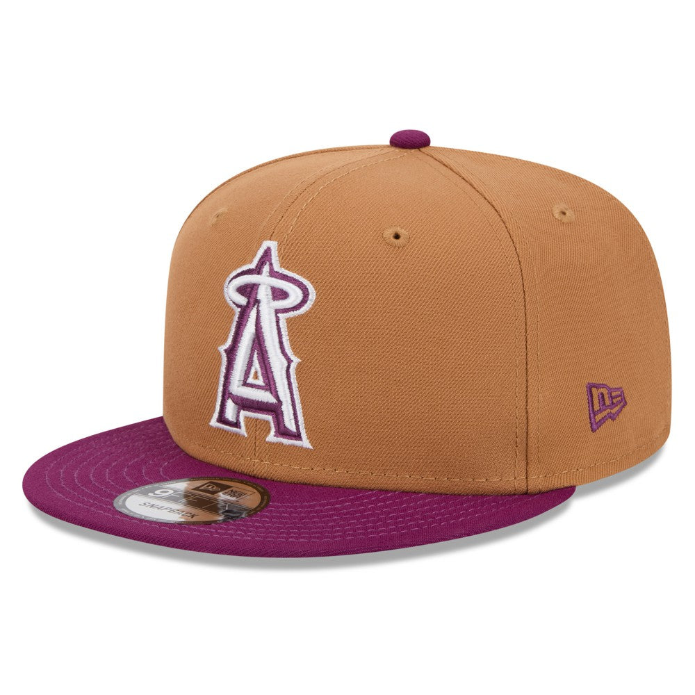 Los Angeles Angels Color Pack Two-Tone 9FIFTY Snapback Hat Brown/Purple