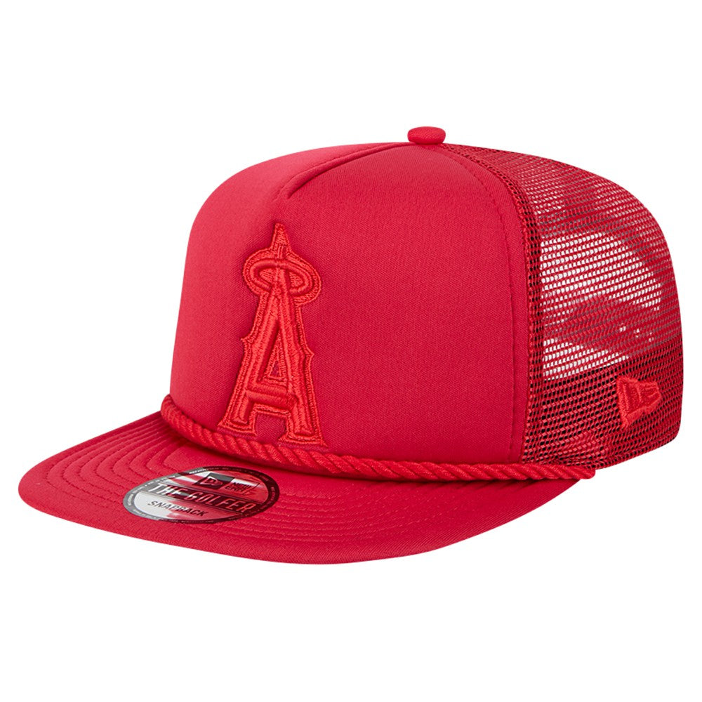 Los Angeles Angels Tone Foam Meshback Golfer Snapback Hat Red